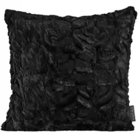 Magma Heimtex Magma Dekokissenhülle Fluffy 50x50 cm | schwarz - schwarz