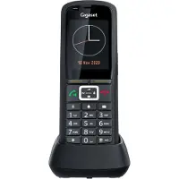 Gigaset R700H PRO + Ladeschale, DECT-Telefon, Kabelloses Mobilteil, 500 Eintragungen, Anrufer-Identifikation, SMS (Kurznachrichtendienst), Schwarz