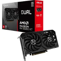 Asus Dual -RX9060XT-16G, Radeon RX 9060 XT, 16 GB, GDDR6, 128 Bit, 7680 x 4320 Pixel, PCI Express 5.0