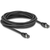 DeLOCK RJ45 Netzwerkkabel Cat.8.1 S/FTP 5 m bis 40 Gbps schwarz, 5 m, Cat8.1, S/FTP (S-STP), RJ-45, RJ-45, Schwarz