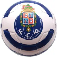 Detal FC Porto Fußball Größe 5, 21 cm Durchmesser, 400 g, Blau Weiß, Maschinengenäht, Freizeit