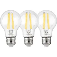 Philips LED Lampe E27 3er Set 75W 2700K Filament