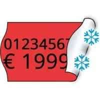 Böttcher-AG Preisetiketten rot, 26 x 16 mm, permanent, für Tiefkühlung, 36 Rollen à 1000 Stück