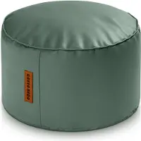 Green Bean Sitzhocker aus Kunstleder - Pouf mit EPS Perlen Füllung - 43 x 30 cm - perfekte Ergänzung zum Sitzsack - Sitzwürfel Sitzkissen Hocker Fußhocker - Dunkelblau