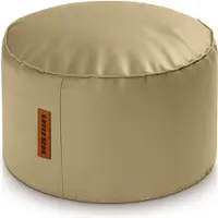 Green Bean Sitzhocker aus Kunstleder - Pouf mit EPS Perlen Füllung - 43 x 30 cm - perfekte Ergänzung zum Sitzsack - Sitzwürfel Sitzkissen Hocker Fußhocker - Dunkelblau