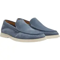 BOSS Loafer aus Veloursleder mit geprägtem Logo Grösse 44