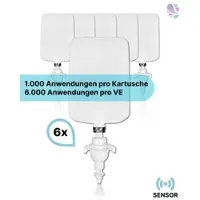 Blanc HYGIENIC Cosmos Sensor Toilettensitzreiniger 6.000 Anwendungen, 6 x 1 Liter Flächen- und Toilettensitzreinigung, inkl. Pumpe, Silikonfrei