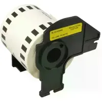 Ampertec Etiketten kompatibel zu Brother DK22606 gelb 62 x 15,24m Rolle