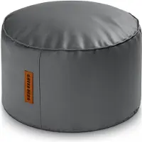 Green Bean Sitzhocker aus Kunstleder - Pouf mit EPS Perlen Füllung - 43 x 30 cm - perfekte Ergänzung zum Sitzsack - Sitzwürfel Sitzkissen Hocker Fußhocker - Dunkelblau
