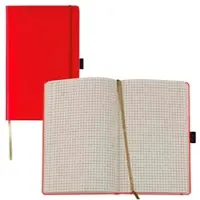 Lediberg Notizbuch »Tucson« kariert A6 hellrot rot