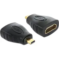 DeLOCK HDMI micro D/HDMI A, HDMI mirco D, HDMI A, Schwarz
