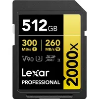 Lexar Professional 2000x SDXC UHS-II Gold Series – 512GB