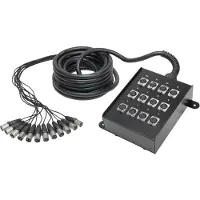 Adam hall Multicore mit Stagebox 12/0 10 m