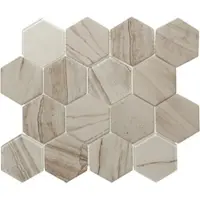 Premium Mosaic Glasmosaik beige 26x30 cm matt/glanz MOSV84LIGHT3D