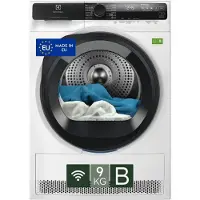 Electrolux EW7H59B, Freistehend, Frontlader, Wärmepumpe, Weiß, Tasten, Drehregler, Rechts