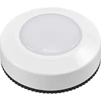 Osram DOT IT 3er-Pack LED-Leuchten, 0,68W, 40lm, 3000K Warmweiß, Touch Ein/Aus, batteriebetrieben, Weiß, ABS, rund