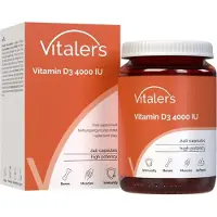 Vitaler's Vitamin D3 4000 IE - 240 Kapseln, vegan, 8 Monate Nahrungsergänzung, ohne Konservierungsstoffe, reine Zusammensetzung