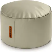 Green Bean Sitzhocker aus Kunstleder - Pouf mit EPS Perlen Füllung - 43 x 30 cm - perfekte Ergänzung zum Sitzsack - Sitzwürfel Sitzkissen Hocker Fußhocker - Dunkelblau