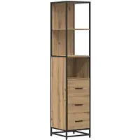 vidaXL Badezimmermöbel-Set Artisan-Eiche 35 x 37,5 x 166 cm