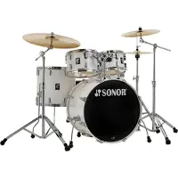 Sonor AQ1 22 5teiliges Schlagzeug mit Hardware Piano Weiß