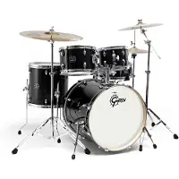 Gretsch drums Gretsch Energy 20"-Schlagzeug mit Hardware & Paiste 101 Set Schwarz