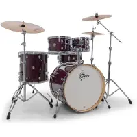 Gretsch drums Gretsch Catalina Maple 22 5pc mit Istanbul Xist Becken Hardware & Drummer-Sitz violett glänzend