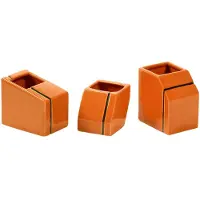 Serax - Silos Vase, mini, orange (3er-Set)