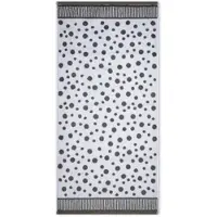 Ross Walk-Frottier Handtücher Tupfen allover Handtuch 50x100 cm | anthrazit - grau