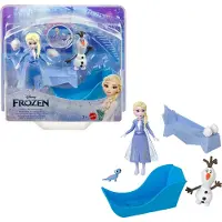 Mattel Disney Princess Disney Frozen Snowy Adventures Elsa, Mini-Puppe, Weiblich, 3 Jahr(e), Mädchen, 165,1 mm, 125 g