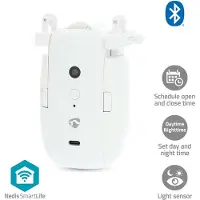 Nedis SmartLife Vorhang Roboter - I-Schiene / U-Schiene - Vorhänge - Batteriebetrieben / Stromversorgung über USB - Bluetooth - Weiss