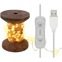Goobay 60341, Lichterketten, Braun, Transparent, Kupfer, Kunststoff, Holz, IP20, Transparent, 100 Glühbirne(n)