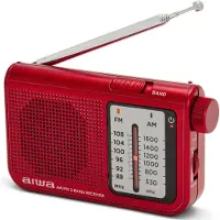 Aiwa RS-55RD, Persönlich, Analog, AM, FM, 88 - 108 MHz, 530 - 1600 kHz, 5,7 cm