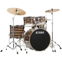 Tama IP52H6W-CTW Imperialstar Drumset 5 teilig - Coffee Teak Wrap/Chrom HW + MEI... - Schlagzeug