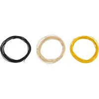 Fender 22 Gauge Cloth Wire Black/White/Yellow 15 FT - PU-Elektronik