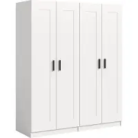 Xonox Garderobenschrank Kleiderschrank Visby | 2-teilig | weiß