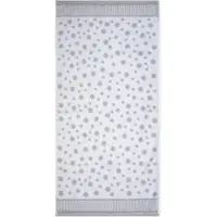 Ross Walk-Frottier Handtücher Tupfen allover Duschtuch 70x140 cm | silber - grau