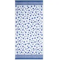 Ross Walk-Frottier Handtücher Tupfen allover Duschtuch 70x140 cm | blau - blau