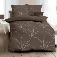 Kaeppel Bettwäsche Organic in mocca | Gr.: 240x220-2x-80x80-cm