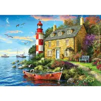 Eurographics Puzzle Cottage Lighthouse - 104 Teile extra groß Karton