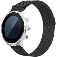 IMoshion Magnetisches Milanaise Armband - Universelle 24 mm Anschluss - Schwarz