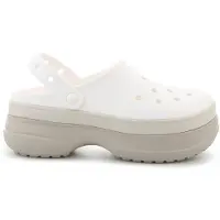 Crocs Clog Classic Stacked Clog Unisex Chalk-Schuhgröße 37 - 38