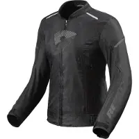 REV'IT! Revit Sprint H2O Damen Motorrad Textiljacke, schwarz/dunkelgrau, 44