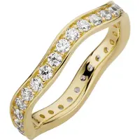 Orolino Ring 333/- Gelbgold glanz synth. Zirkonia