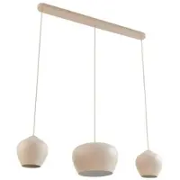 LUCANDE Hängelampe Malisa , dimmbar, creme / amber, für Wohn- / Esszimmer, Metall, Skandinavisch, Pendelleuchte