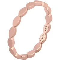 Cai Ring 925/- Sterling Silber rosévergoldet mattiert Stacking
