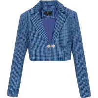 Faina Jacke Frauen blau mehrfarbig