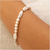 Fascination by Ellen K. Armband Gold 585 Perle weiß 6-7mm