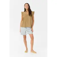 Kaffe Ärmellose Bluse Regular fit Starfish champagne