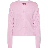 Swirly Strickjacke Frauen Rosa