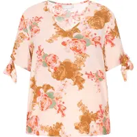 Usha Bluse Frauen creme mehrfarbig